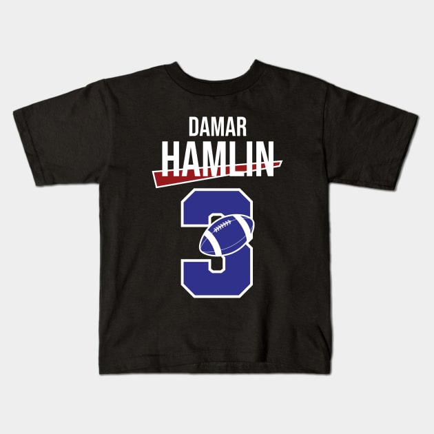 Damar hamlin is 3 Kids T-Shirt by Aloenalone